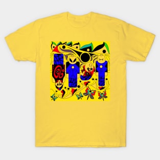 alien in soccer mayan suits ecopop T-Shirt